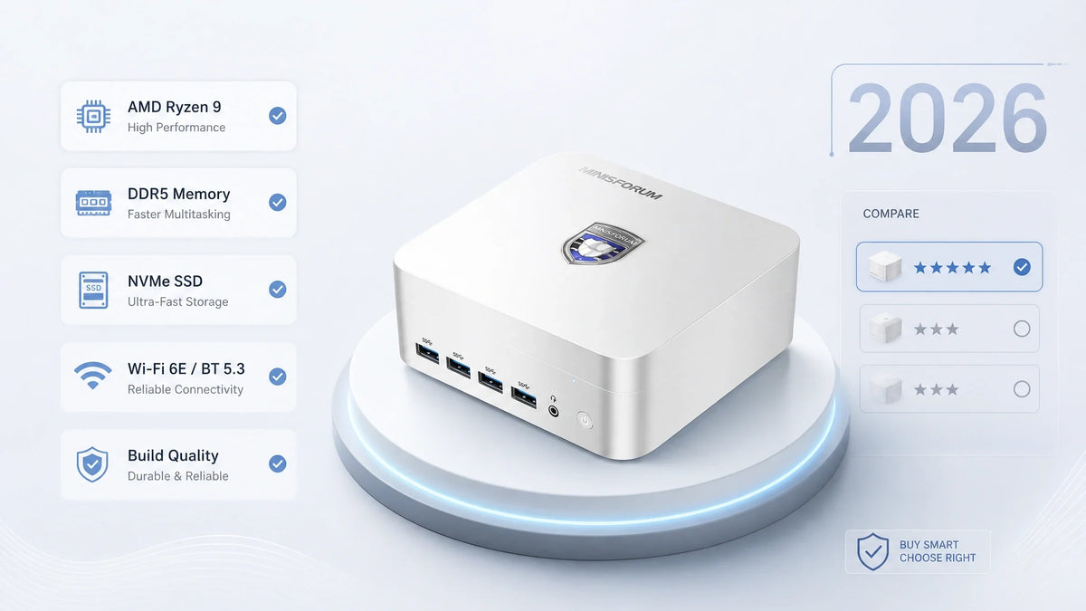 Mini PC AMD Ryzen 9 : le guide d’achat 2026
